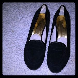 Michael kors Rory black wedge loafers